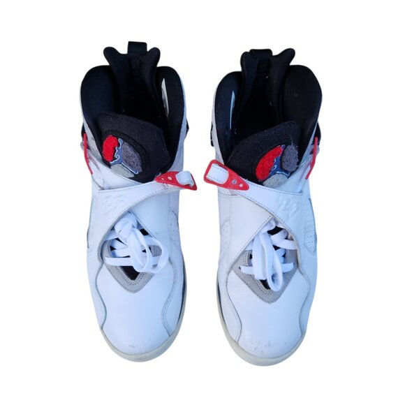 Air Jordan 8 Retro Bugs Bunny 305381-103 Sneakers Shoes White Red Grey 9.5 - Picture 4 of 11